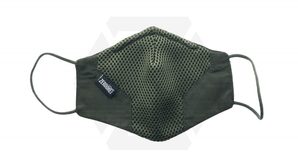 ZO MESH Vent Face Covering (Olive) - Main Image © Copyright Zero One Airsoft