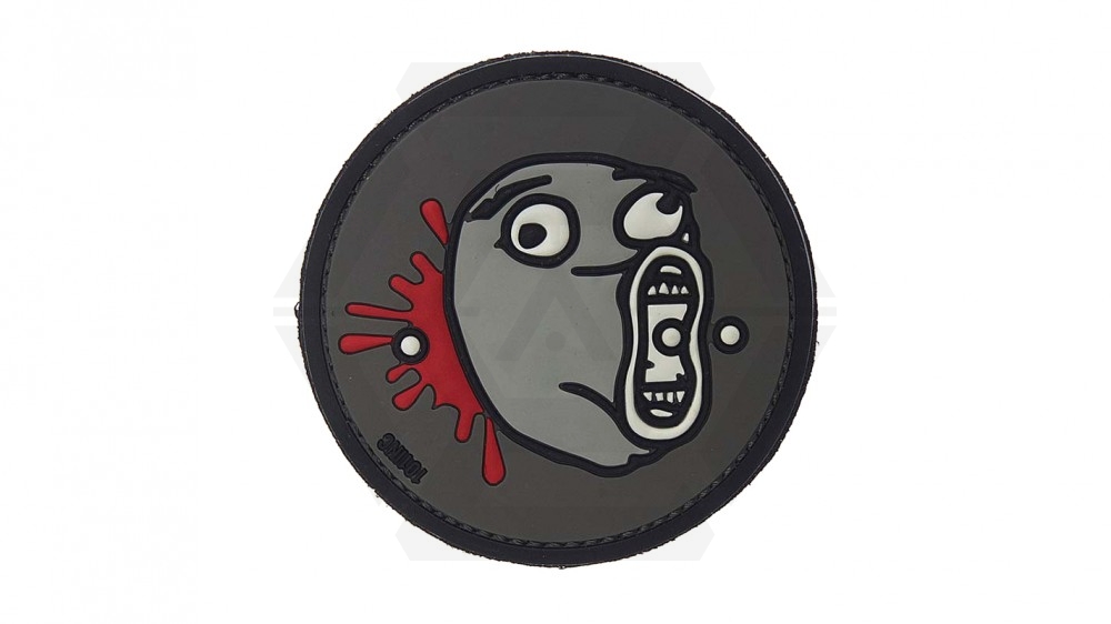 101 Inc PVC Velcro Patch "LOL Face" - Main Image © Copyright Zero One Airsoft