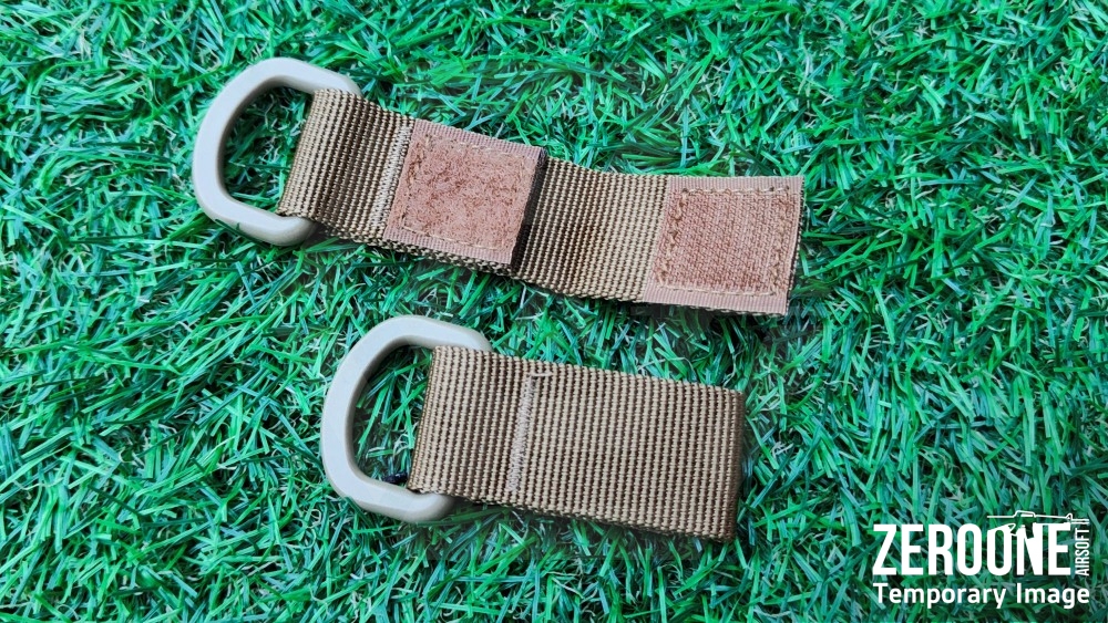 ZO Molle Velcro D-Loop (Pack of 2) (Tan) - Main Image © Copyright Zero One Airsoft