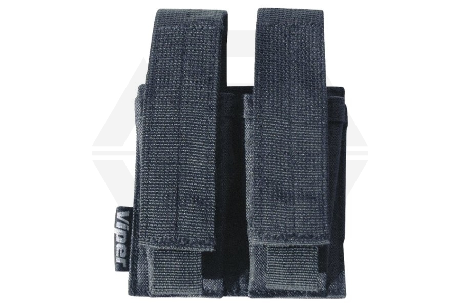 Viper MOLLE Double Pistol Mag Pouch (Black) - Main Image © Copyright Zero One Airsoft