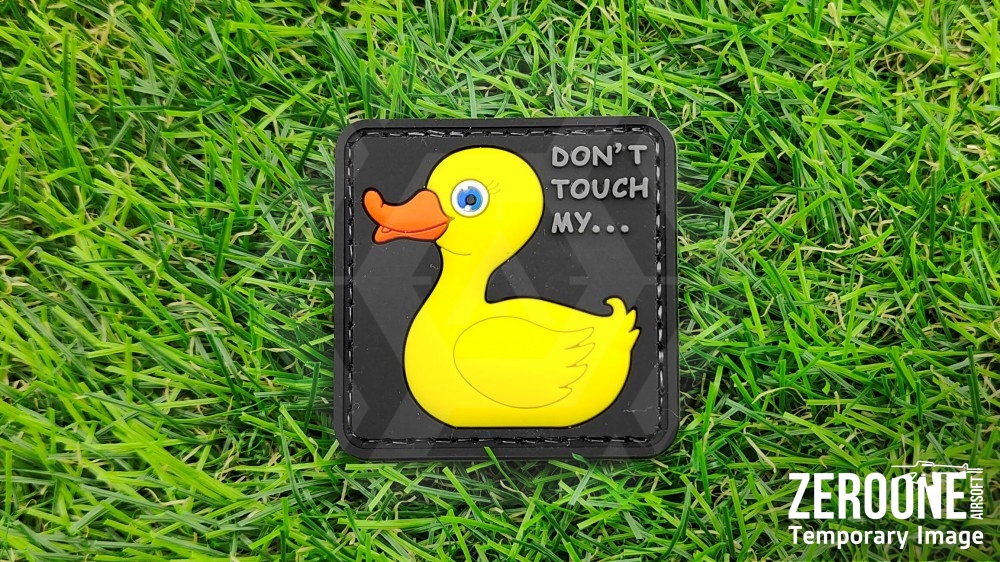 ZO PVC Velcro Patch "Don't Touch My Duck" - Main Image © Copyright Zero One Airsoft
