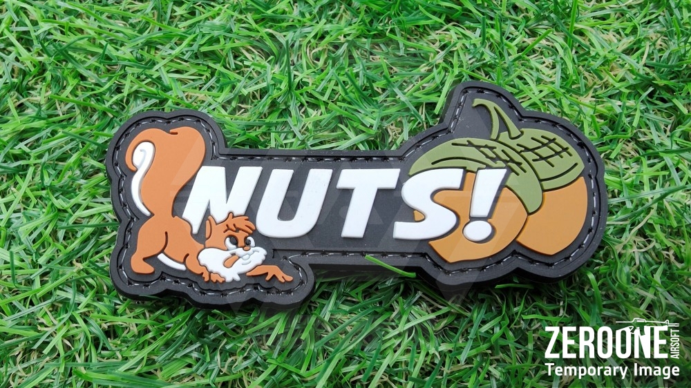 ZO PVC Velcro Patch "Nuts" - Main Image © Copyright Zero One Airsoft