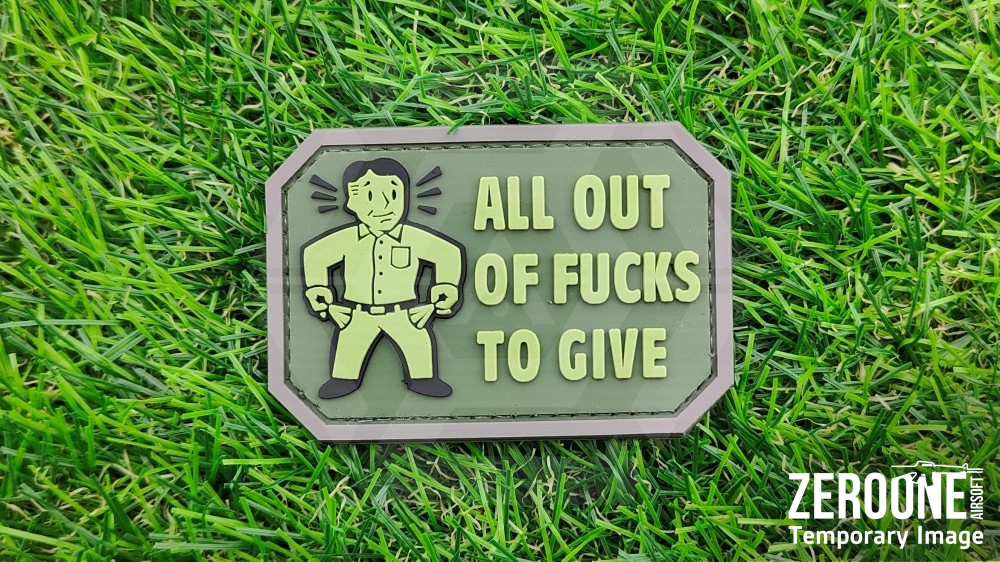 ZO PVC Velcro Patch "All Out Of F" (Olive)