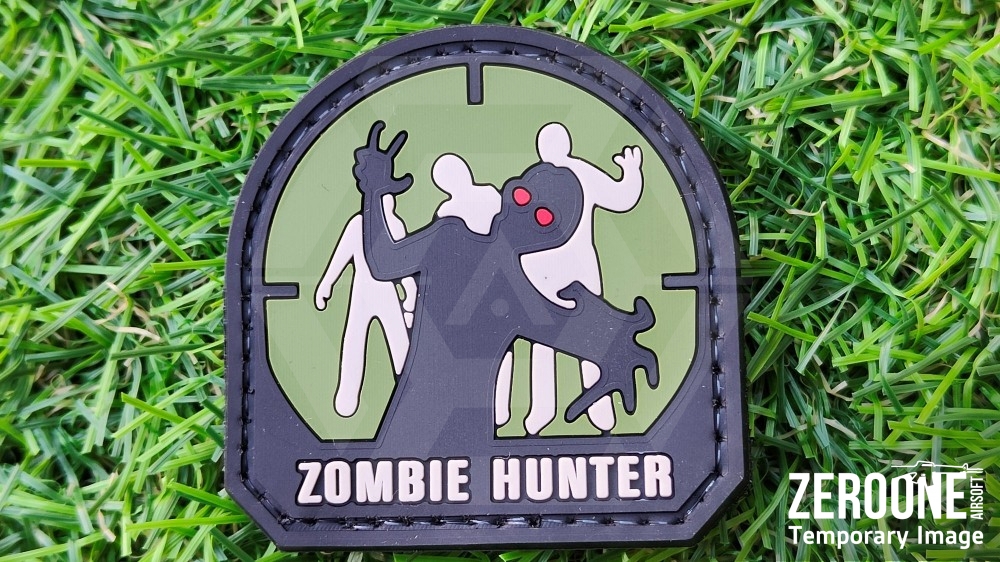ZO PVC Velcro Patch "Zombie Hunter" - Main Image © Copyright Zero One Airsoft