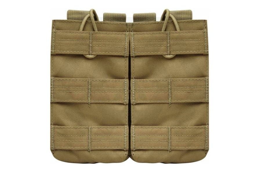 Viper MOLLE Quick Release Double Mag Pouch (Coyote Tan) - Main Image © Copyright Zero One Airsoft