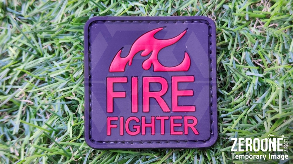 ZO PVC Velcro Patch "Fire Fighter" - Main Image © Copyright Zero One Airsoft