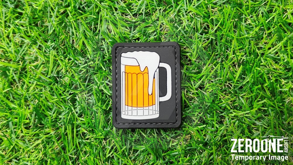 ZO PVC Velcro Patch "Big Beer" - Main Image © Copyright Zero One Airsoft