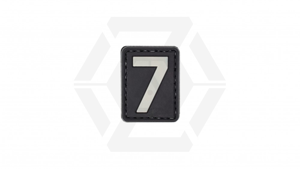 ZO PVC Velcro Patch "Number 7" - Main Image © Copyright Zero One Airsoft