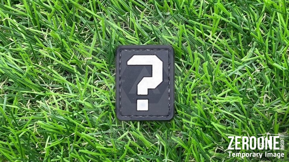ZO PVC Velcro Patch "Question Mark" - Main Image © Copyright Zero One Airsoft
