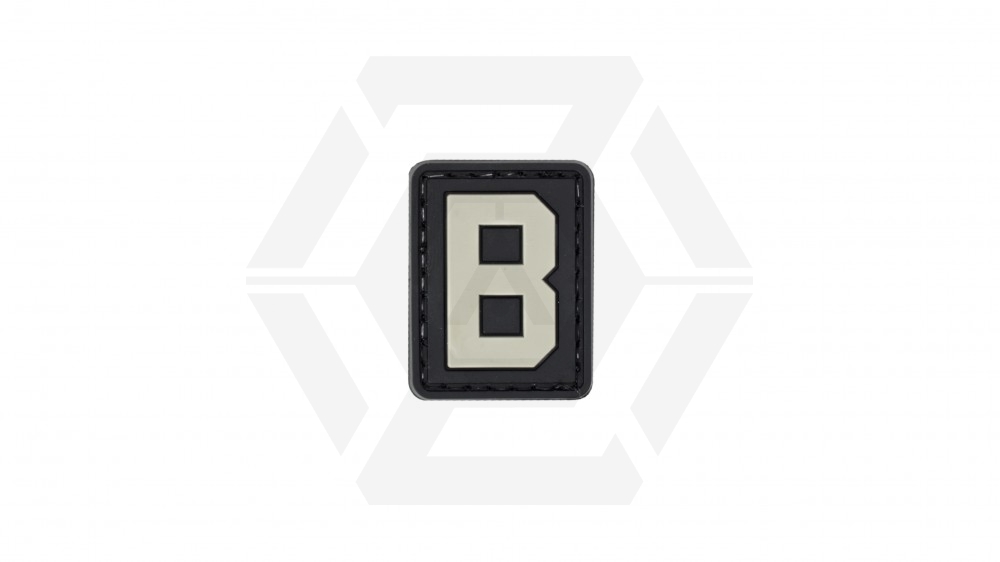 ZO PVC Velcro Patch "Letter B" - Main Image © Copyright Zero One Airsoft