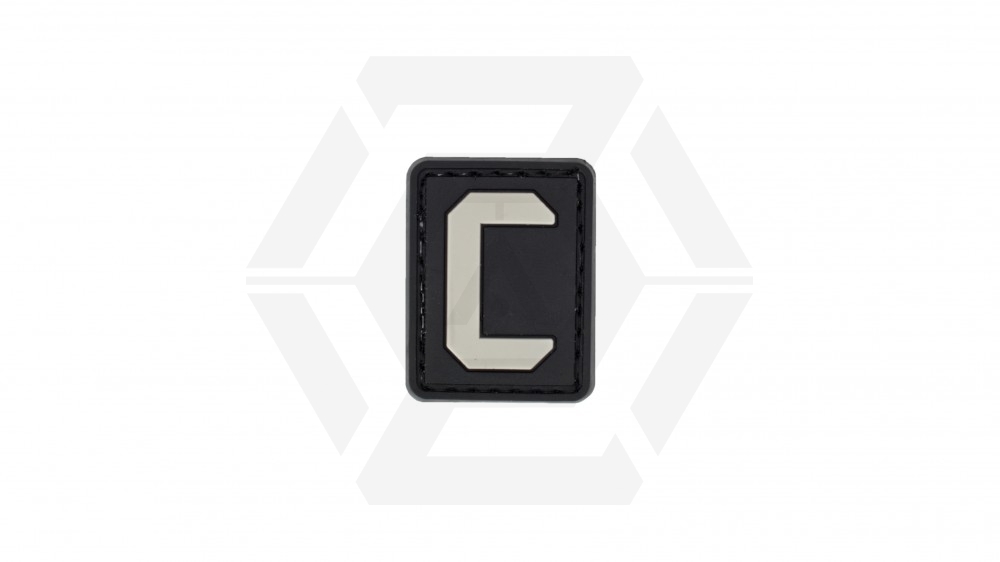 ZO PVC Velcro Patch "Letter C" - Main Image © Copyright Zero One Airsoft