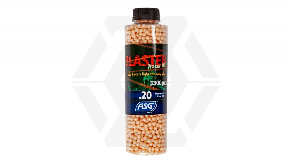 ASG Blaster Tracer BB 0.20g 3300rds Bottle (Red) - Main Image © Copyright Zero One Airsoft