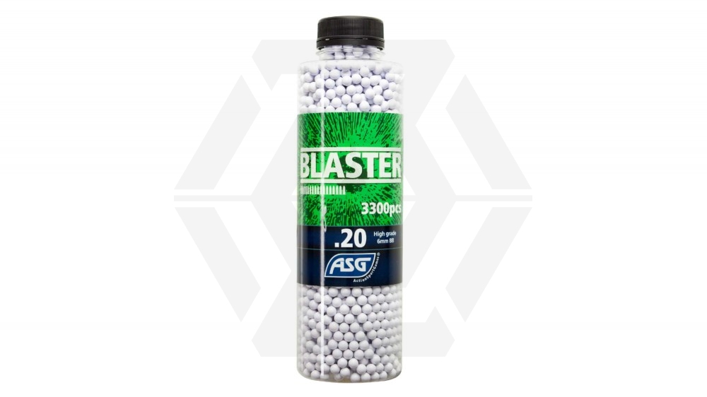 ASG Blaster BB 0.20g 3300rds Bottle (White) - Main Image © Copyright Zero One Airsoft