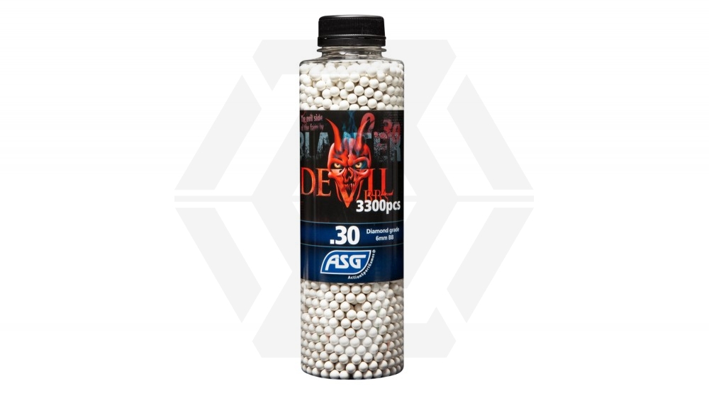 ASG Blaster Devil BB 0.30g 3300rds Bottle (White) - Main Image © Copyright Zero One Airsoft