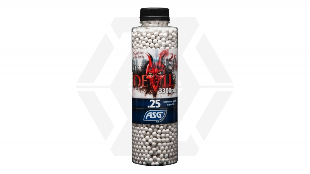 ASG Blaster Devil BB 0.25g 3300rds Bottle (White) - Main Image © Copyright Zero One Airsoft