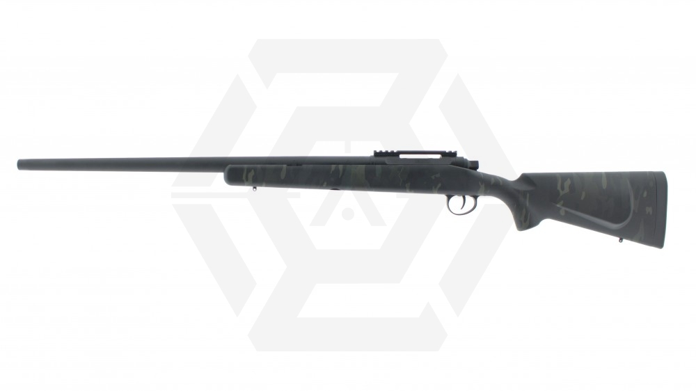 APS/EMG Spring Fieldcraft Sniper Rifle (Black MultiCam) - Main Image © Copyright Zero One Airsoft