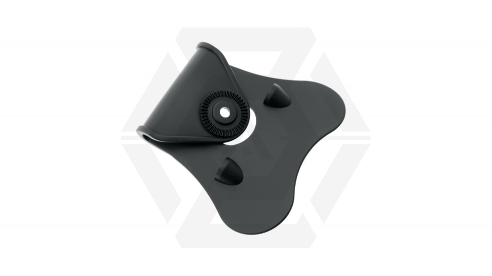 Amomax Paddle for Rigid Polymer Holster (Black) - Main Image © Copyright Zero One Airsoft