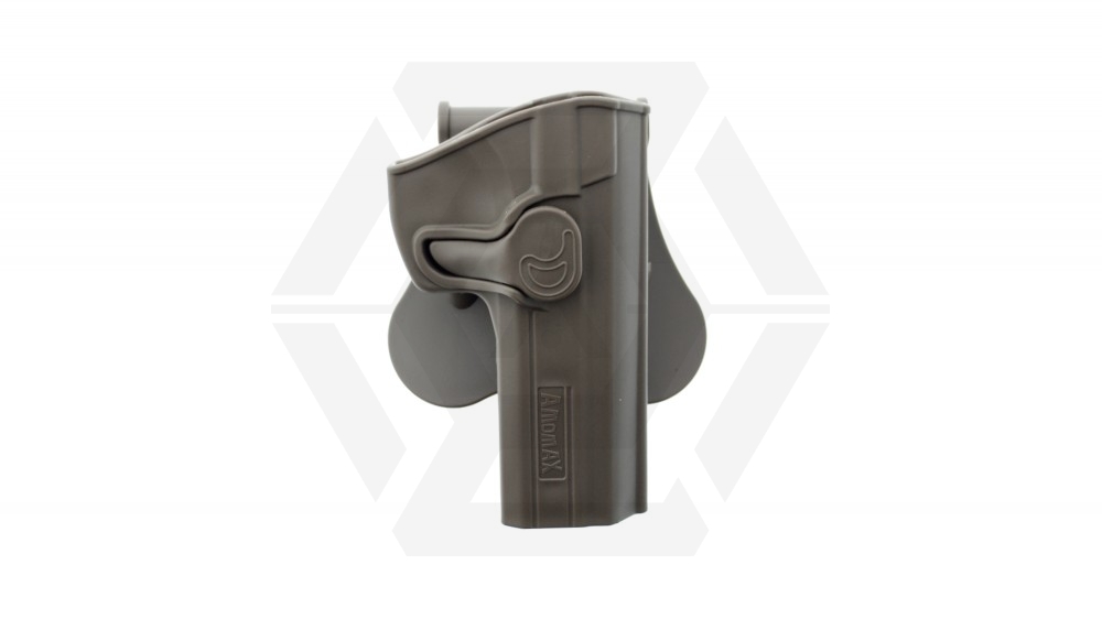 Amomax Rigid Polymer Holster for SP-01 (Dark Earth) - Main Image © Copyright Zero One Airsoft