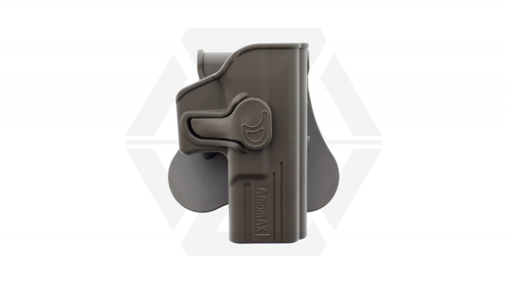 Amomax Rigid Polymer Holster for GK19/23/32 (Dark Earth) - Main Image © Copyright Zero One Airsoft