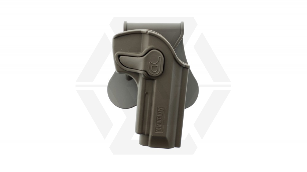 Amomax Rigid Polymer Holster for M92 (Dark Earth) - Main Image © Copyright Zero One Airsoft