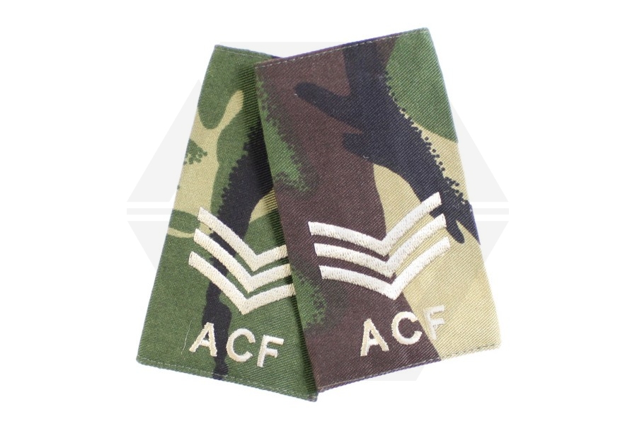 Rank Slide Pair (DPM) - Sgt ACF - Main Image © Copyright Zero One Airsoft