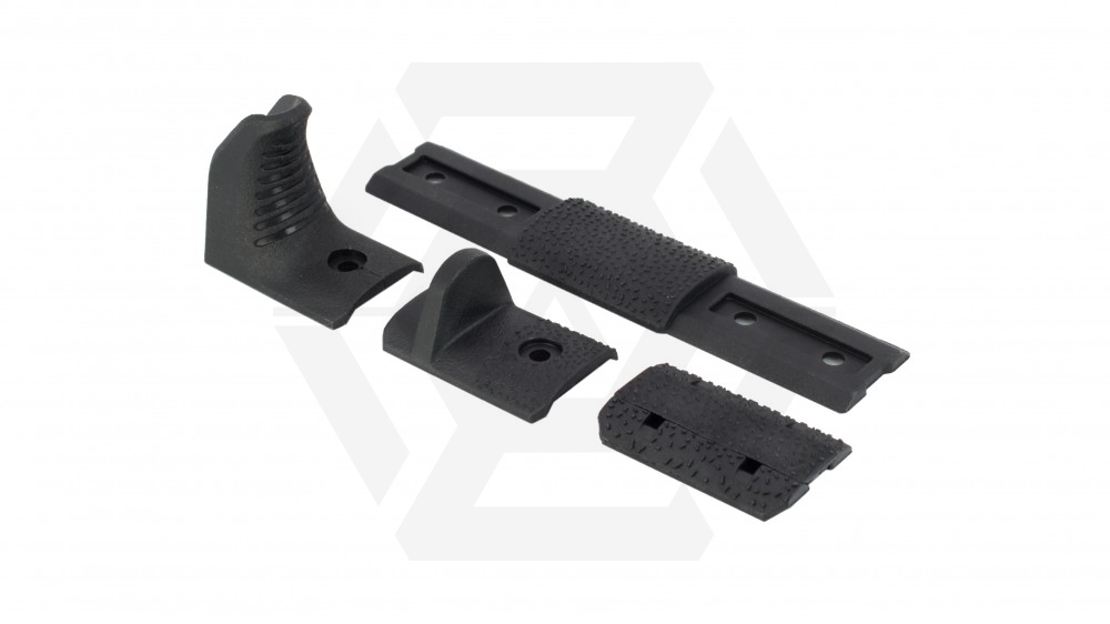 ZO Deluxe Hand Stop Kit for KeyMod & MLock (Black) - Main Image © Copyright Zero One Airsoft
