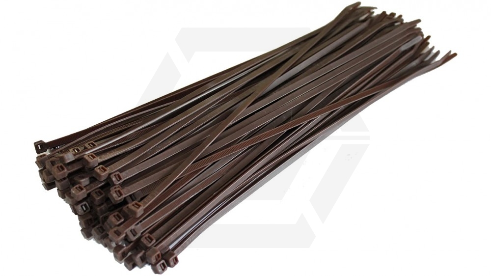 ZO Ghillie Crafting Cable Ties (Brown) - Main Image © Copyright Zero One Airsoft