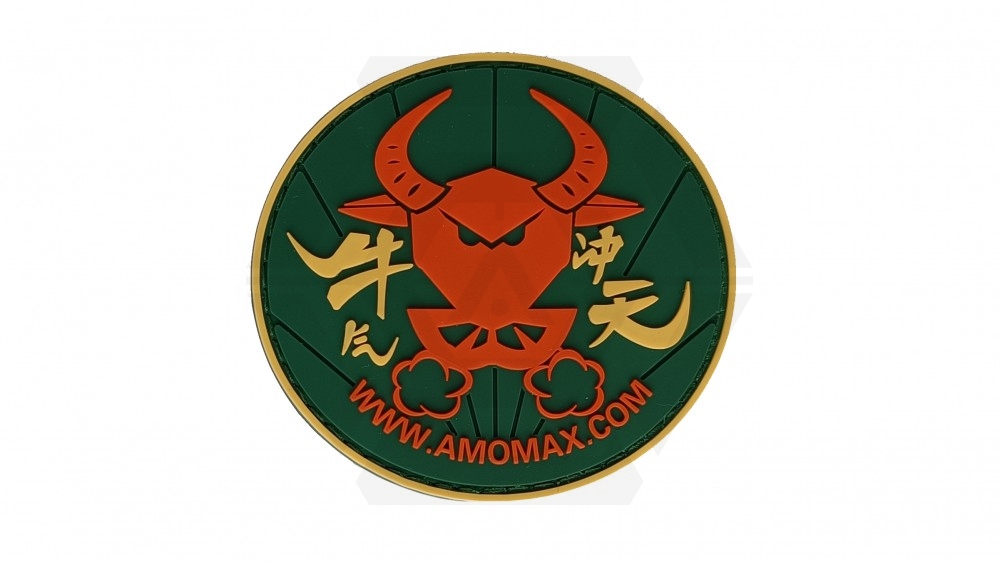 Amomax PVC Patch "Raging Bull" - Main Image © Copyright Zero One Airsoft
