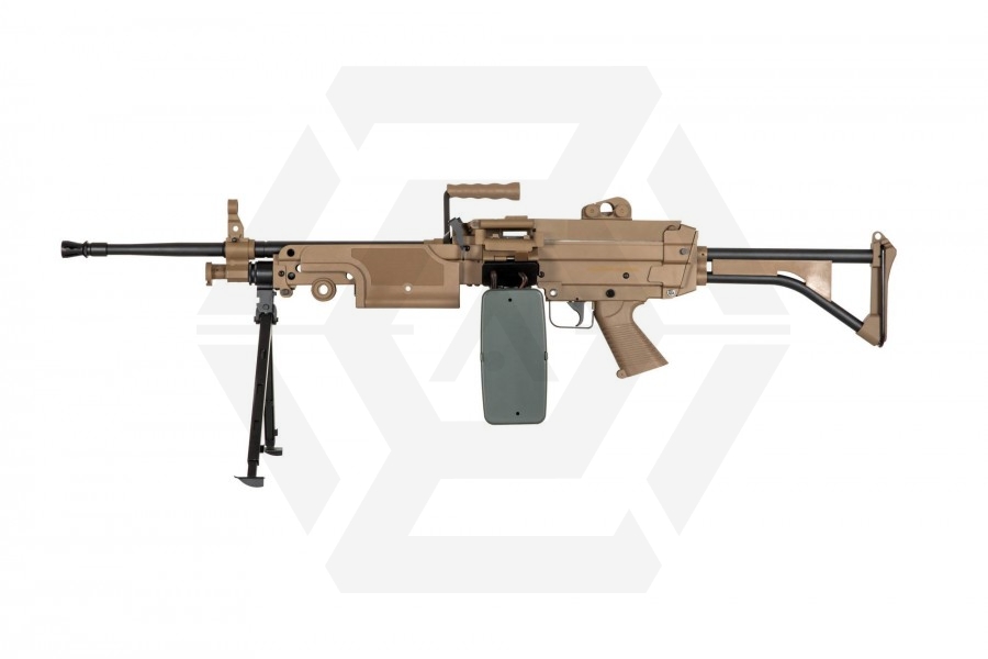 Specna Arms AEG SA-249 MK1 CORE (Tan) - Main Image © Copyright Zero One Airsoft