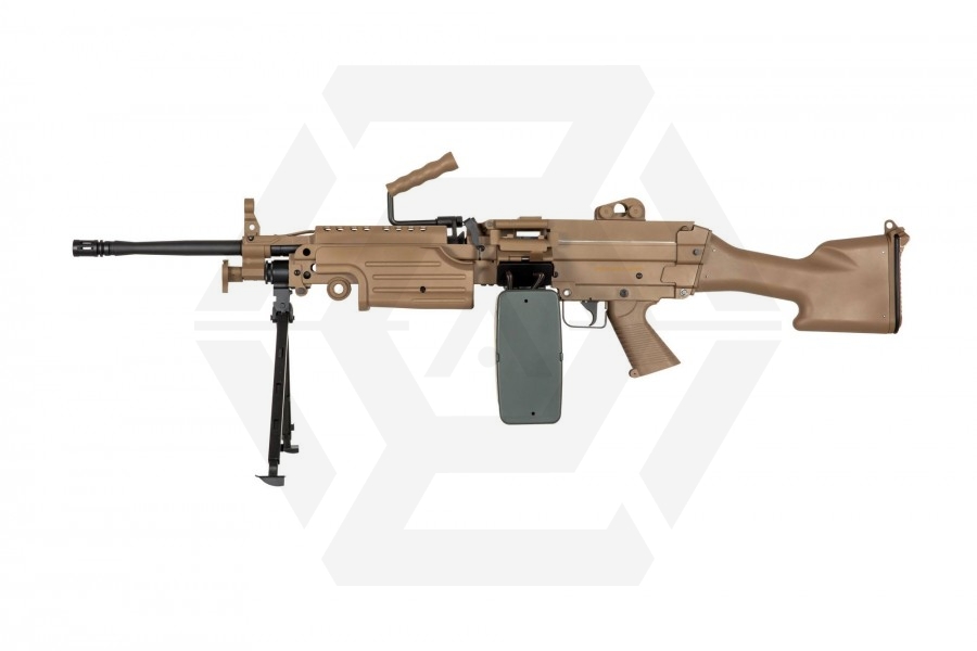 Specna Arms AEG SA-249 MK2 CORE (Tan) - Main Image © Copyright Zero One Airsoft