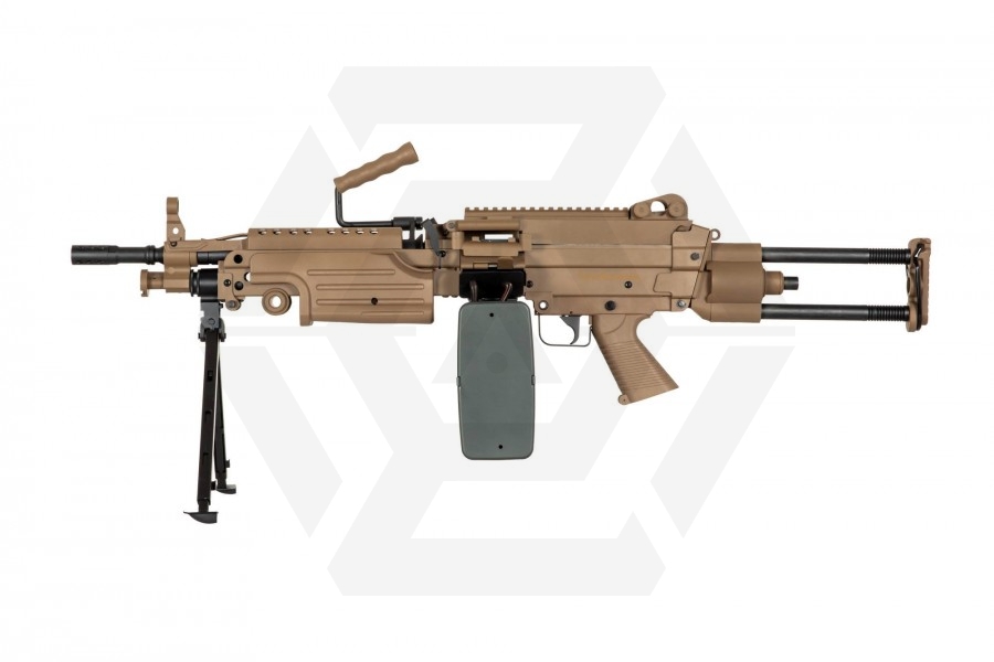 Specna Arms AEG SA-249 PARA CORE (Tan) - Main Image © Copyright Zero One Airsoft