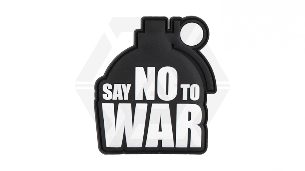 101 Inc PVC Velcro "Say NO To War" - Main Image © Copyright Zero One Airsoft
