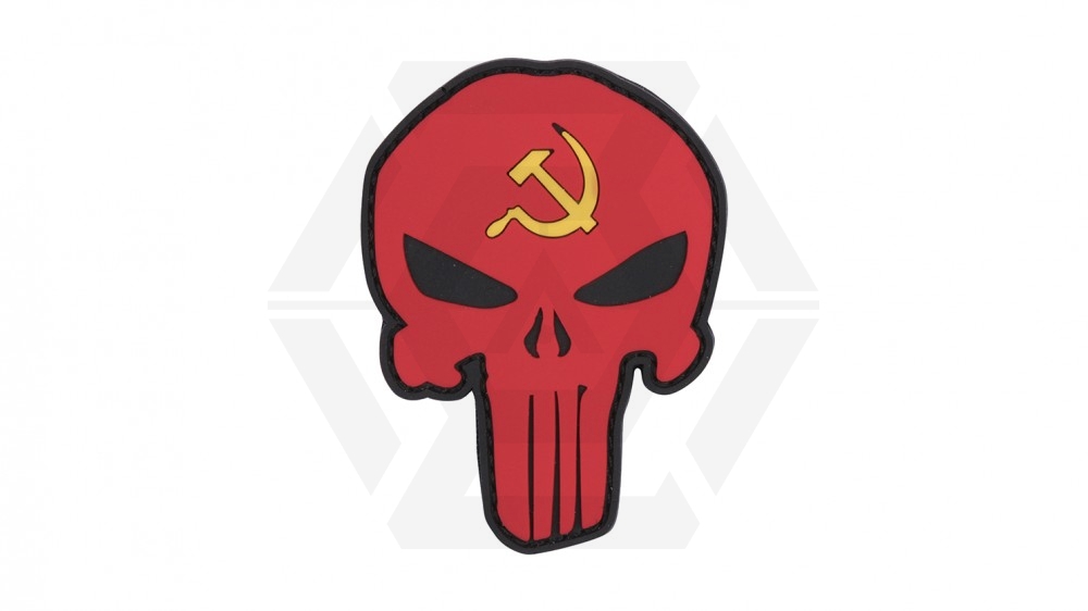 101 Inc PVC Velcro Patch "Punisher Hammer & Sickle" - Main Image © Copyright Zero One Airsoft