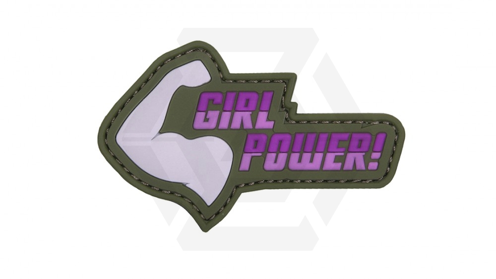 101 Inc PVC Velcro Patch "Girl Power" - Main Image © Copyright Zero One Airsoft