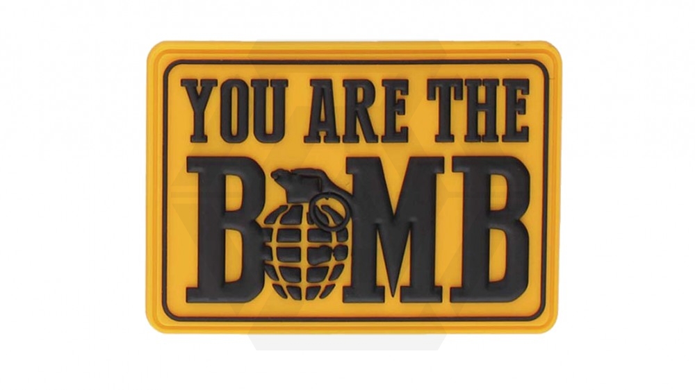 101 Inc PVC Velcro &quotYou Are The Bomb" (Yellow) - Main Image © Copyright Zero One Airsoft