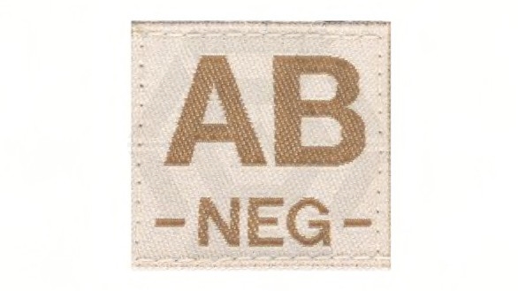 Clawgear Blood Group Patch AB- - Main Image © Copyright Zero One Airsoft