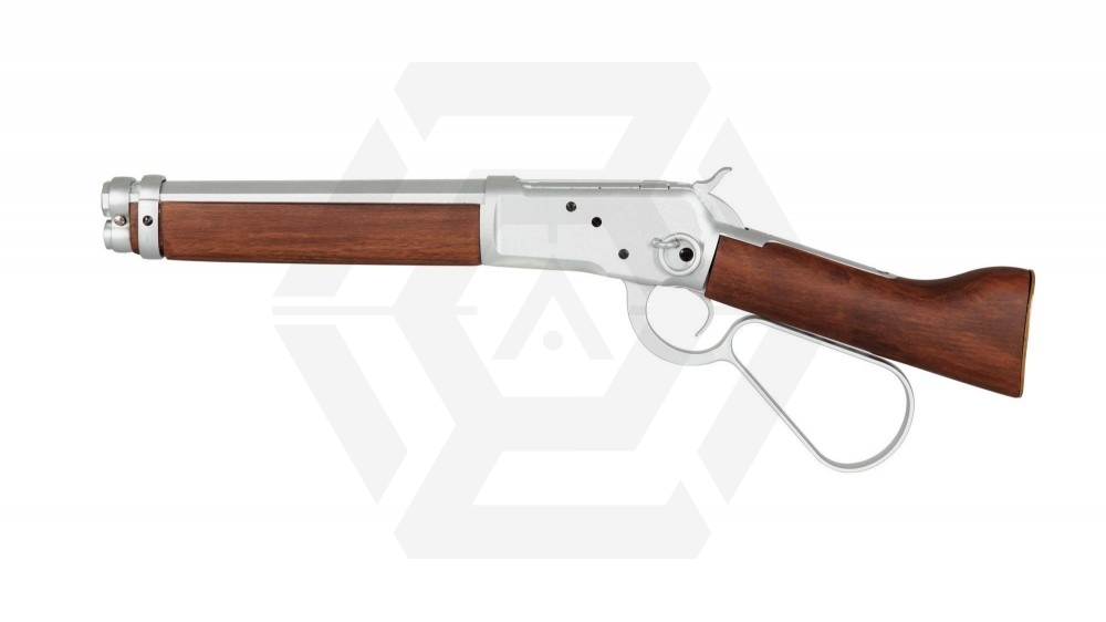 A&K Gas Rifle 1873 Real Wood (Silver) - Main Image © Copyright Zero One Airsoft