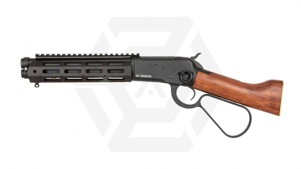 A&K Gas Rifle 1873AR MLock Real Wood - Main Image © Copyright Zero One Airsoft