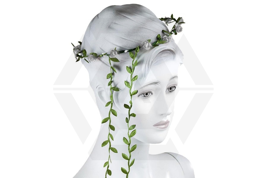 National Airsoft Festival Flower Headband (White) - Main Image © Copyright Zero One Airsoft