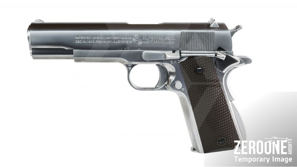 Armorer Works/Cybergun Colt M1911A1 (Silver) - Main Image © Copyright Zero One Airsoft