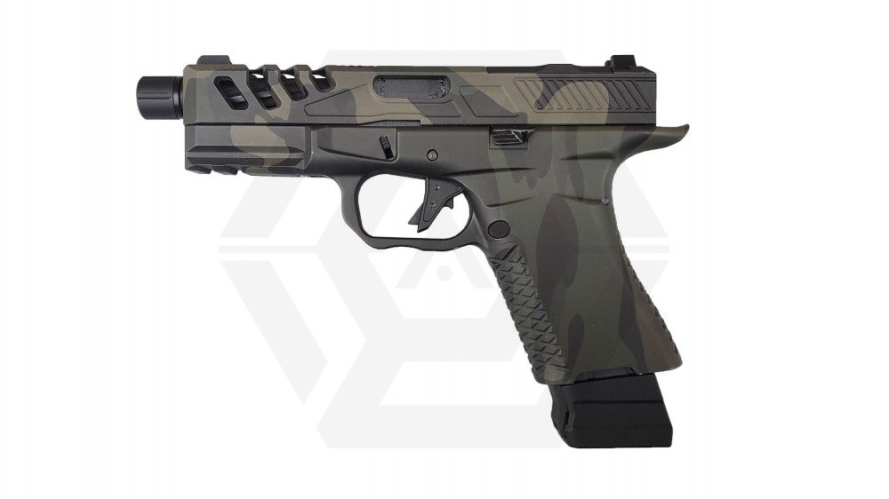 APS/EMG/F1 Firearms GBB BSF-19 (Black MultiCam) - Main Image © Copyright Zero One Airsoft