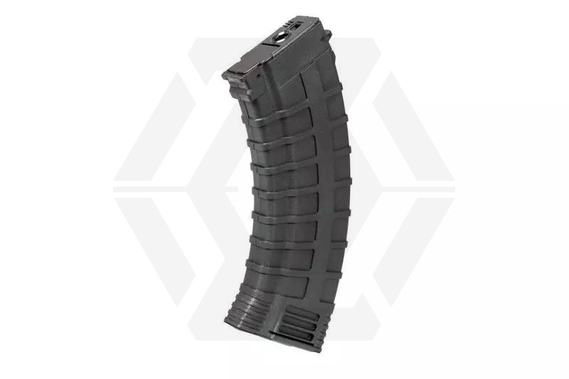 CYMA AEG Mag for AK 500rds Ridged (Black) - Main Image © Copyright Zero One Airsoft