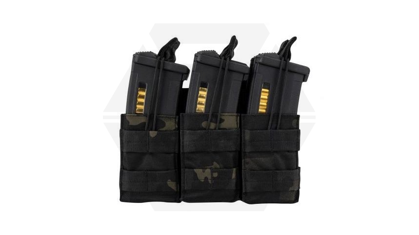 Viper MOLLE Quick Release Stacked Triple Mag Pouch (Black MultiCam) - Main Image © Copyright Zero One Airsoft