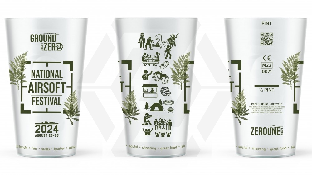 Collectible Reusable Pint Tumbler - Limited Edition NAF24 - Main Image © Copyright Zero One Airsoft