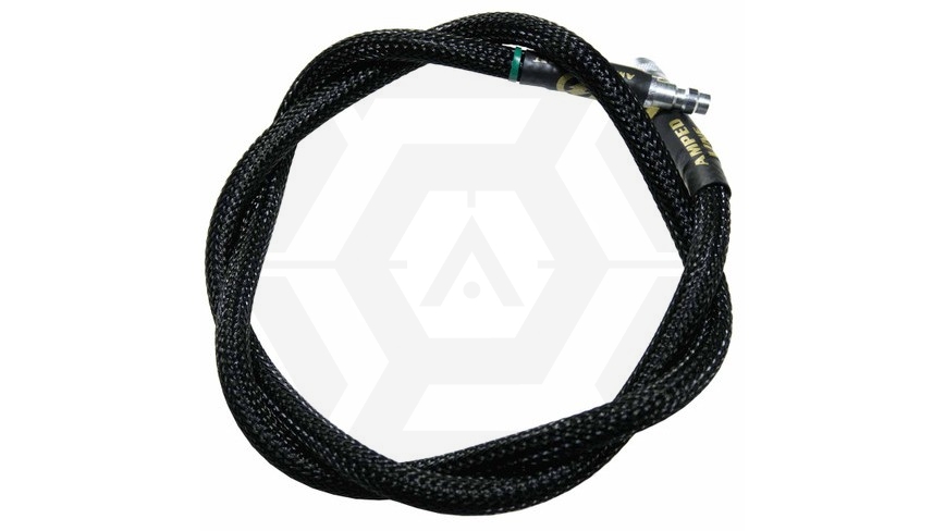 Amped HPA QD Line Heavy Weave Braided Hose 914mm (Black) - Main Image © Copyright Zero One Airsoft