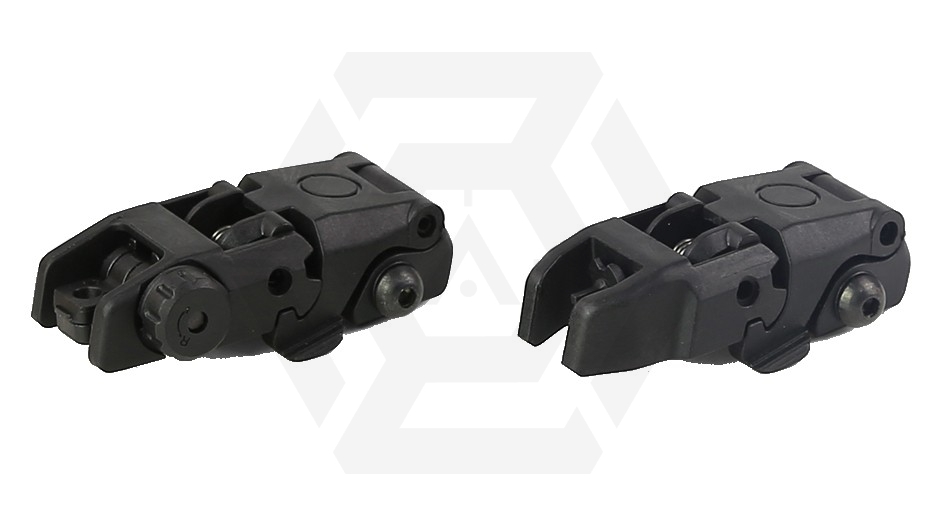 ZO ZBUS Flip-Up Sight Set (Black) - Main Image © Copyright Zero One Airsoft
