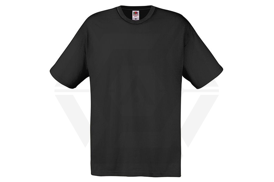 Fruit Of The Loom Original Full Cut T-Shirt (Black) - Size Extra Large - Main Image © Copyright Zero One Airsoft