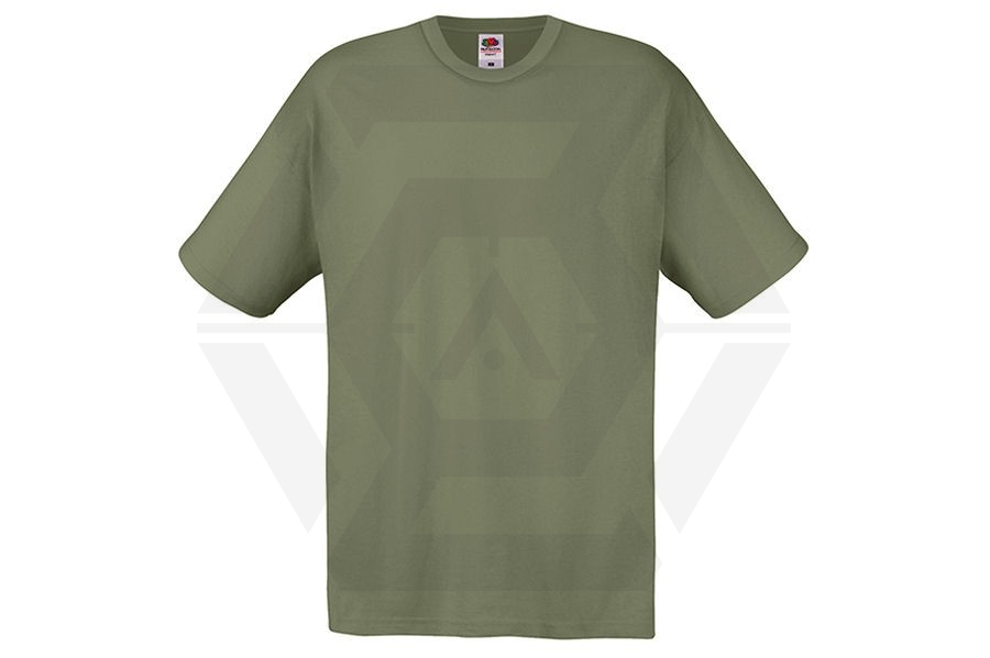 Fruit Of The Loom Original Full Cut T-Shirt (Classic Olive) - Size Large - Main Image © Copyright Zero One Airsoft