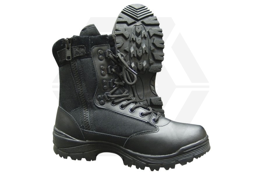 Tru-Spec Tactical Side Zipper Boots (Black) - Size 12.5 UK / 13 US - Main Image © Copyright Zero One Airsoft