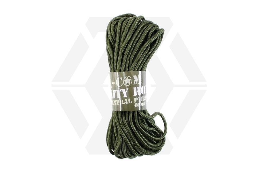 Mil-Com 5mm ParaCord, 15m (Olive) - Main Image © Copyright Zero One Airsoft